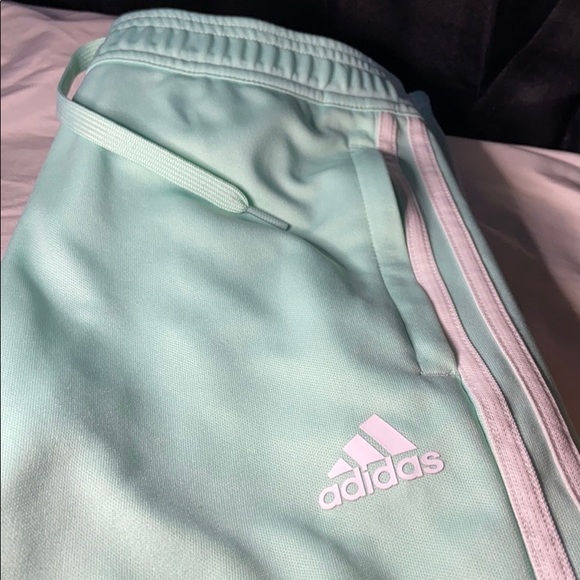 ADIDAS WOMEN'S TIRO19 SOCCER PANTS MINT/WHITE - Picture 1 of 4
